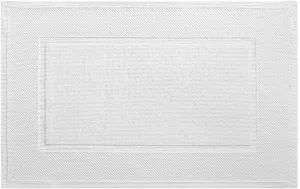 Yves Delorme Eden Blanc Bath Mat | Cotton | Luxury Mat from Portugal