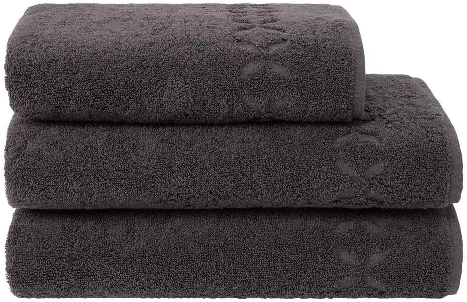 Yves Delorme Nature Ardoise Towels - Silky Soft Luxury Bath Linen - 100% Natural Organic Cotton - High Absorbency and Fast Drying