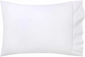 Yves Delorme Athéna Blanc King 21 x 43 in Pillowcase Extra Soft and Cooling Luxury Sheets, 100% Natural Organic Cotton - Breathable and Durable