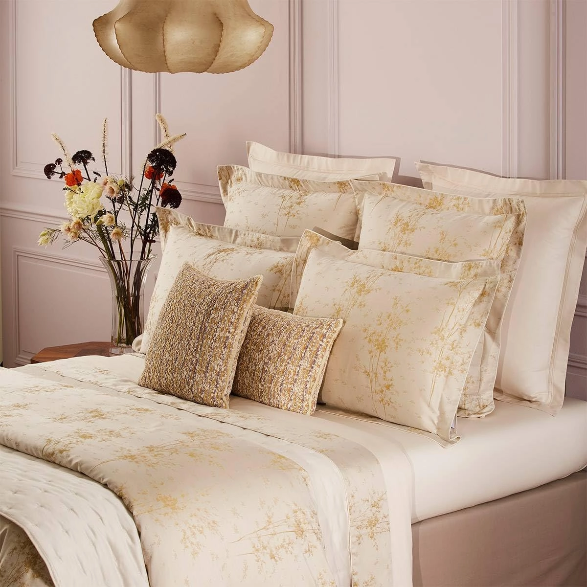 Yves Delorme Legende Multicolor Standard 20 x 30 in Sham - Extra Soft and Warm Luxury Sheets, 100% Natural Organic French Bed Linens - Breathable and Durable