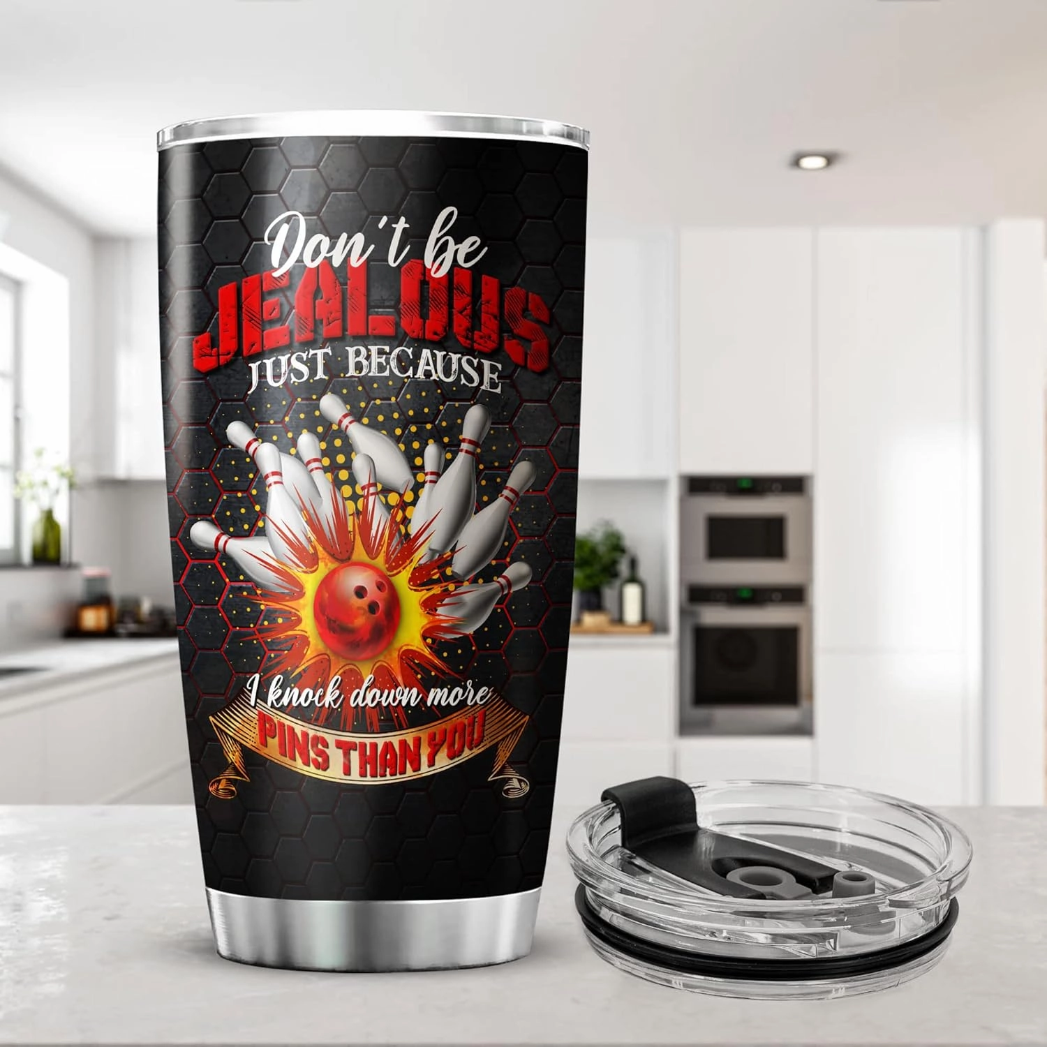 ZOXIX Bowling Tumbler With Funny Sayings For Women Stainless Steel Cup With Lid 20oz Bowling Gifts And Novelties Target Sports Themed Gifts Insulated Coffee Mug Birthday Present