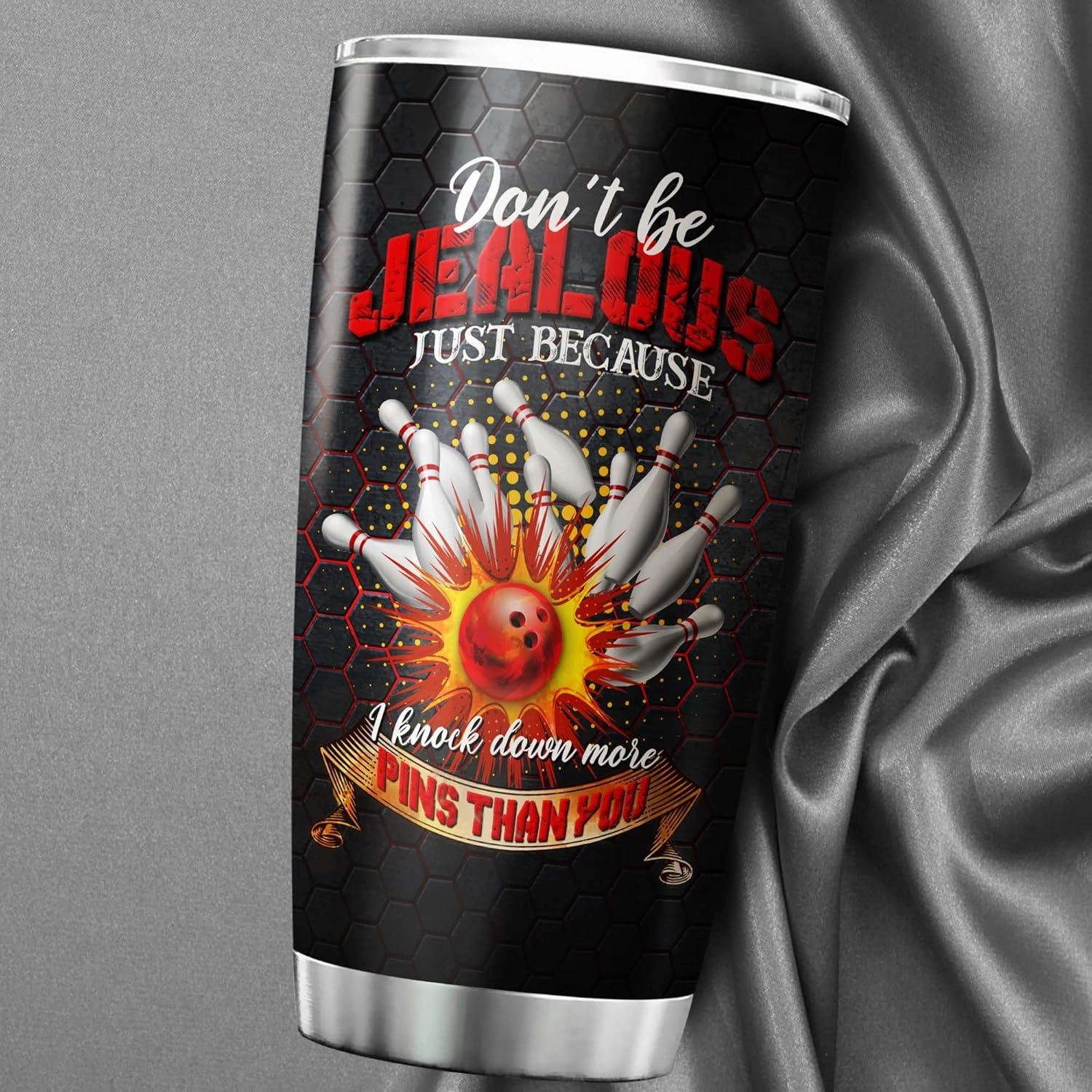 ZOXIX Bowling Tumbler With Funny Sayings For Women Stainless Steel Cup With Lid 20oz Bowling Gifts And Novelties Target Sports Themed Gifts Insulated Coffee Mug Birthday Present
